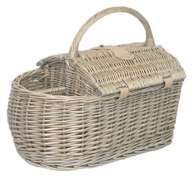 Fitted Wicker Boat Hamper Small Closed