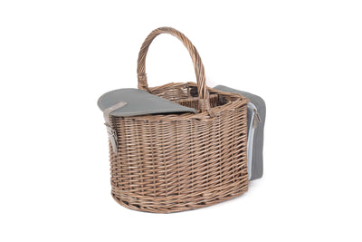 2 Bottle Beach Hamper Side