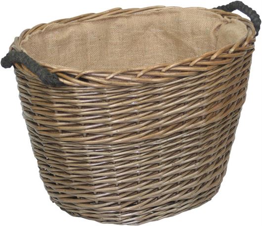 Oval Wicker Log Basket