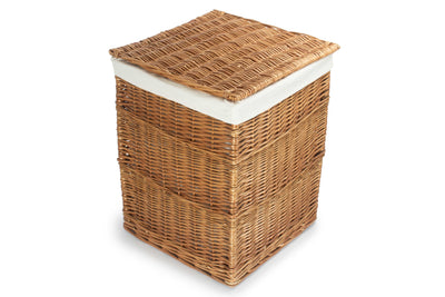 Light Steamed Square Laundry Basket