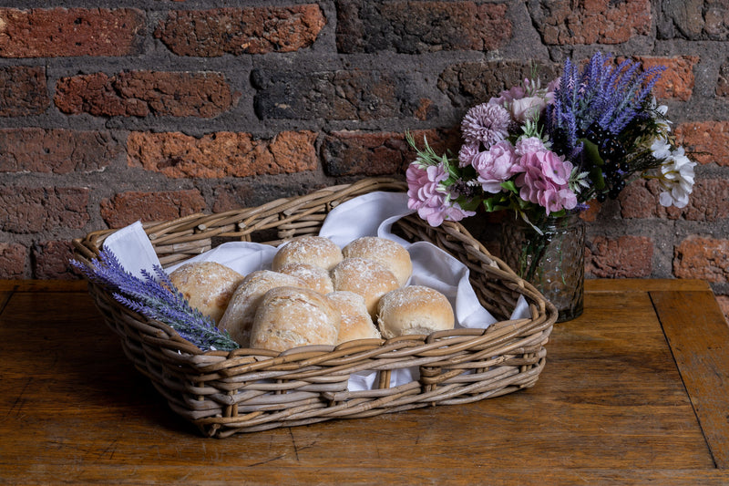 Square Rattan Serving Basket