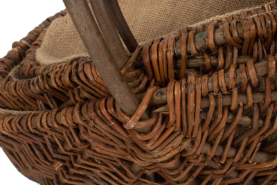 Oval Unpeeled Willow Garden Trug Stacked Detail