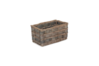 Grey Scandi Storage Basket Small Unlined