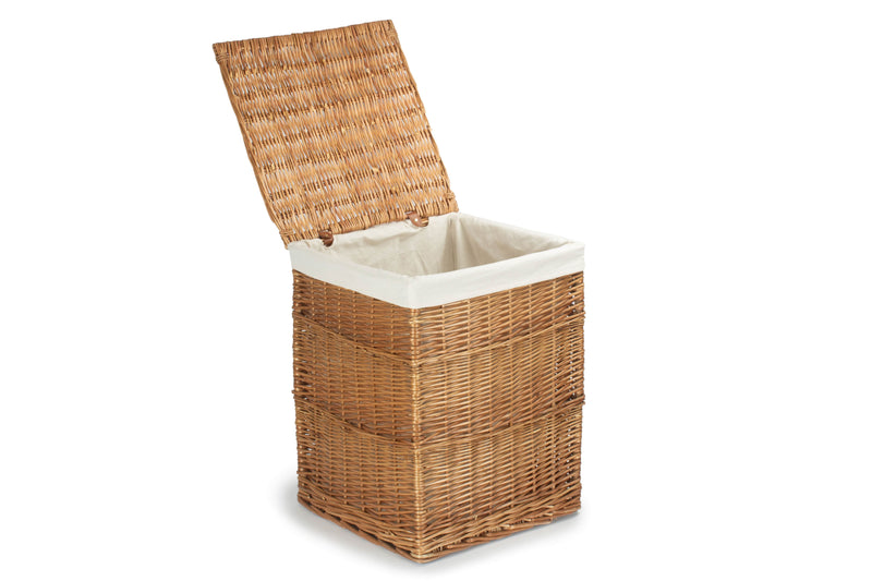 Light Steamed Square Laundry Basket