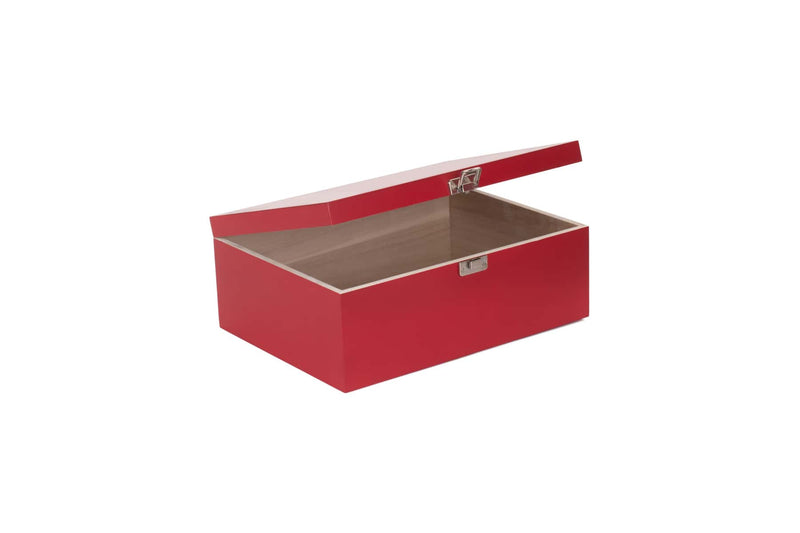 Red Wooden Box 14" Open