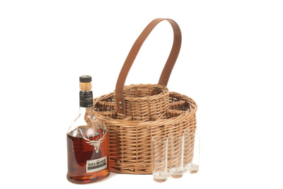 Round Whisky Celebration Basket Side