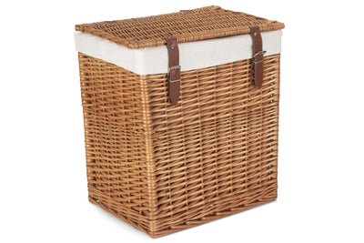 Boutique Double Steamed Wash Storage Laundry Hamper With Lining Small