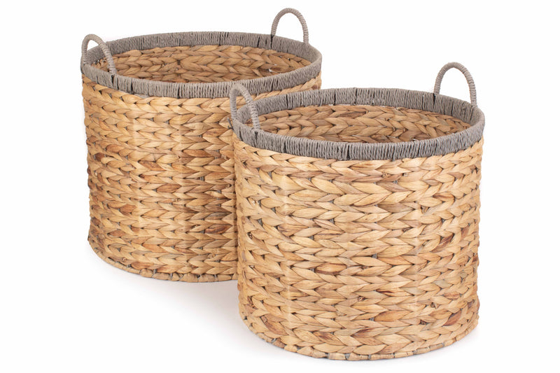 Round Water Hyacinth Basket