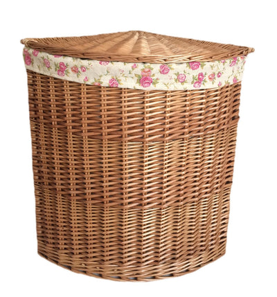 Light Steamed Corner Linen Basket Set 2