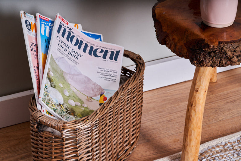 Oval Wicker storage basket