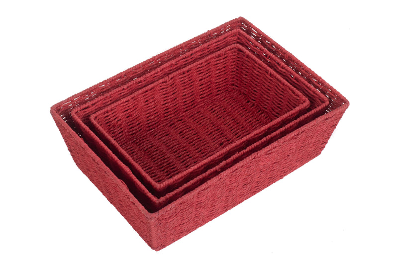 Red Paper Rope Tray