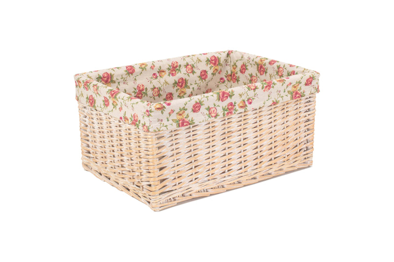 White Wash Storage Basket