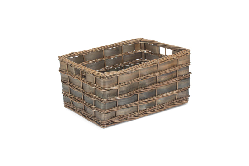 Grey Scandi Storage Basket Large Unlined