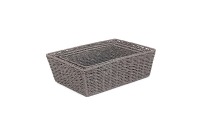 Grey Paper Rope Tray