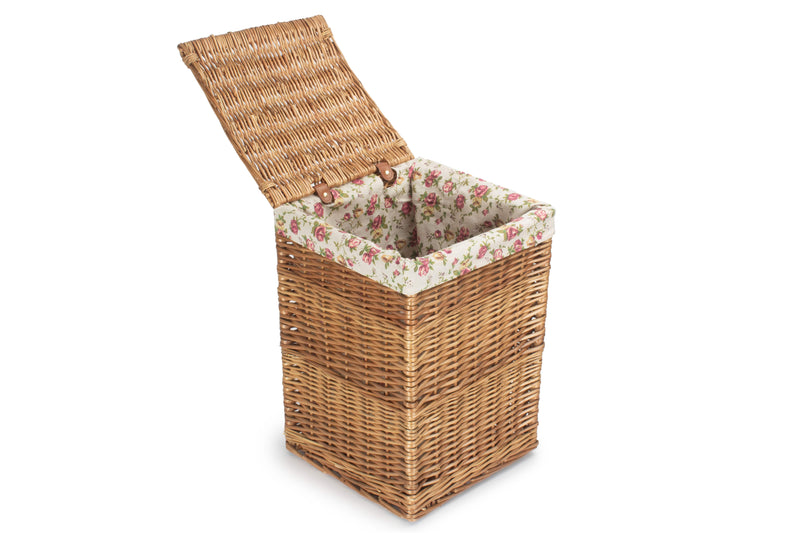 Light Steamed Square Laundry Basket