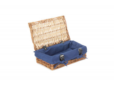 Small 14" Packaging Hamper with Navy Blue Lining