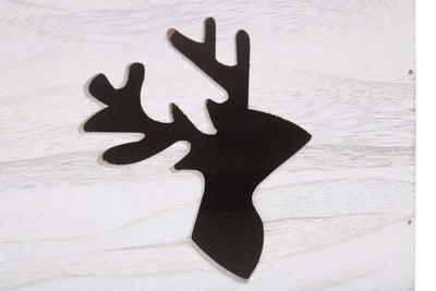 Reindeer Cut-Out Wooden Box Reindeer Detail