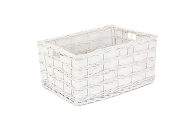 White Scandi Storage Basket Extra-Large Unlined