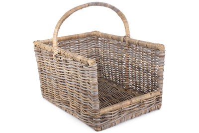 Rattan Open Ended Log Basket