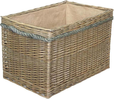 Rectangular Rope Handled Storage Basket