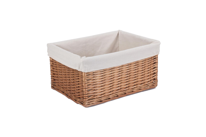 Lined Wicker Basket