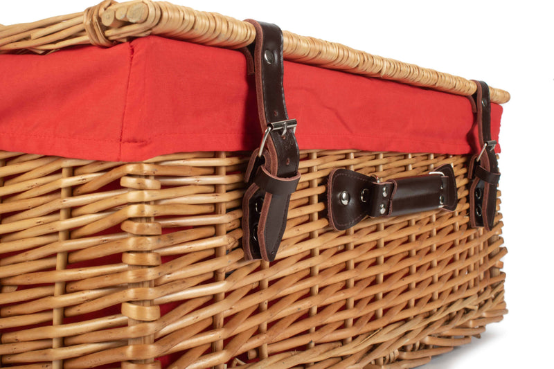 22" Buff Hamper Red