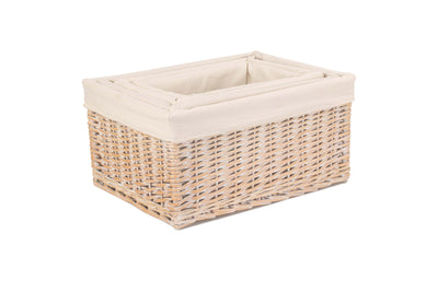 White Wash Storage Basket