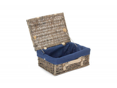 14" Antique Wash Split Willow Hamper