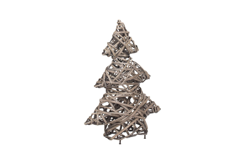 Wicker Christmas Tree Decoration