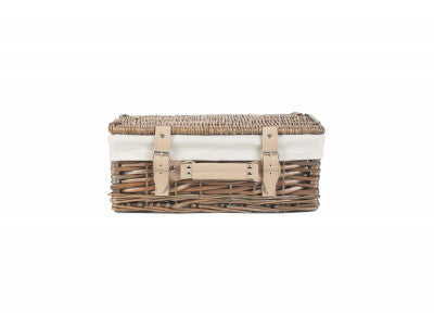 14" Antique Wash Split Willow Hamper