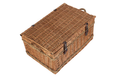 Rope Handled 6 Person Hamper Closed Top View