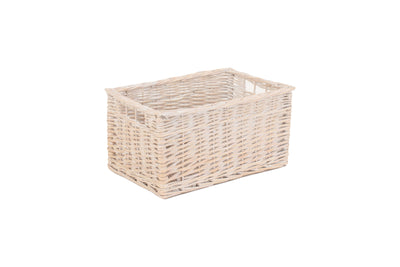 White Wash Storage Basket