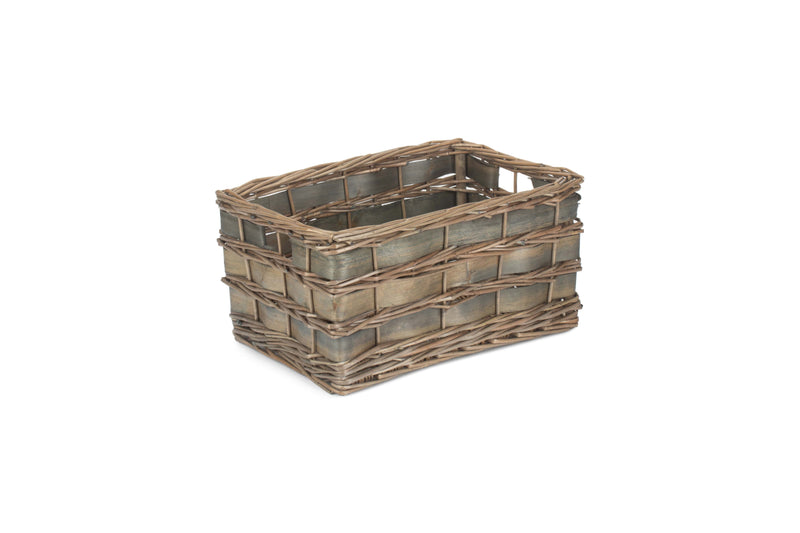 Grey Scandi Storage Basket Medium Unlined