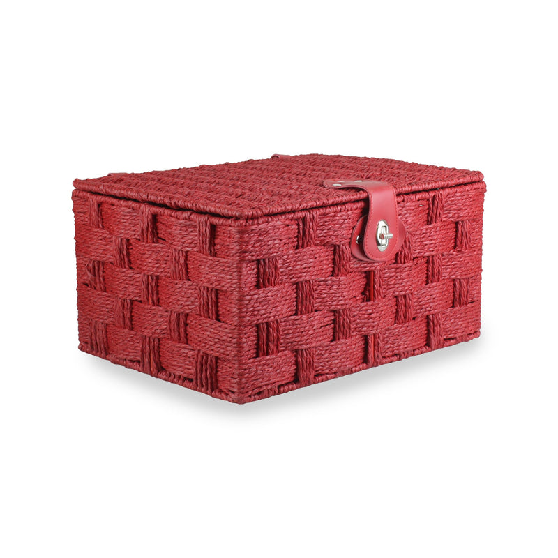 Paper Rope Hamper Red