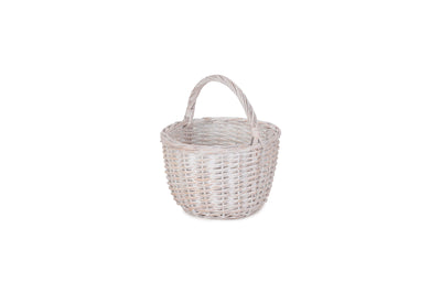 Round White Wash Shopper Front