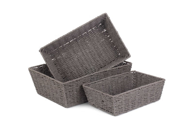 Grey Paper Rope Tray