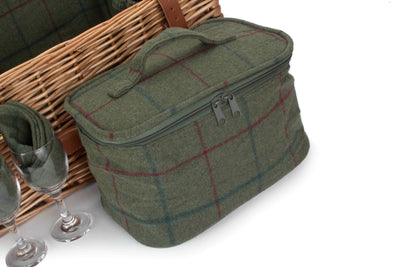 Deluxe Fitted Wicker Hamper Cooler Detail