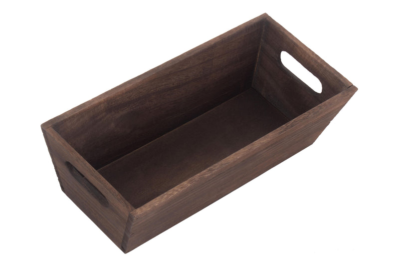 Dark Wooden Packing Trough Top View