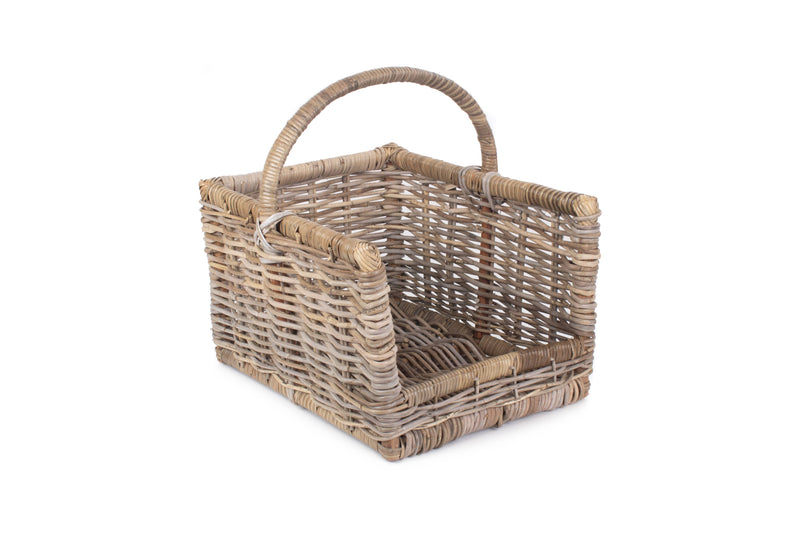 Rattan Open Ended Log Basket