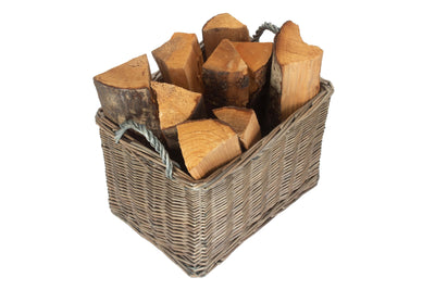 Kindling Wood Basket Display High View