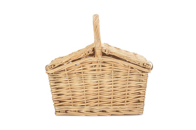 Small Double Lidded Hamper Classic Side View