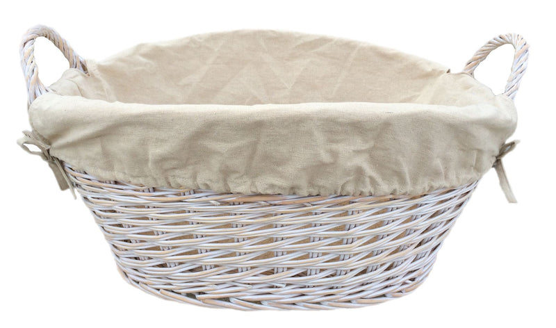 White Finish Wash Basket