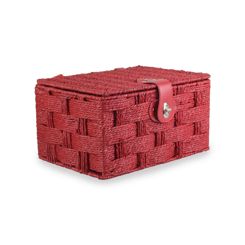 Paper Rope Hamper Red