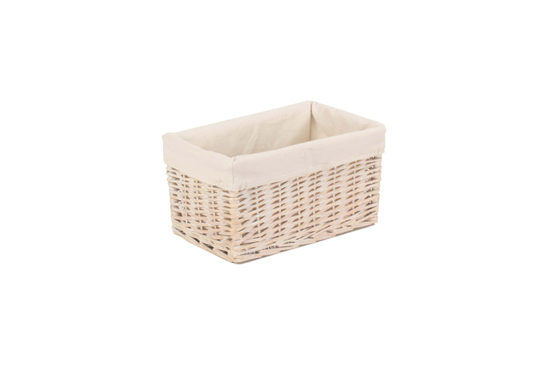 White Wash Storage Basket