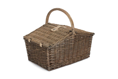 Double Lidded 4 Person Picnic Hamper Closed Detail