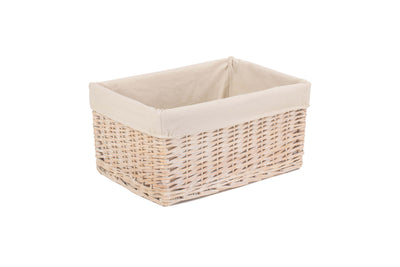 White Wash Storage Basket