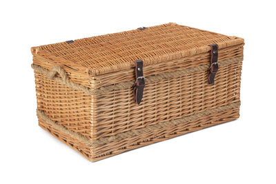 Rope Handled 6 Person Hamper Closed Front/Side