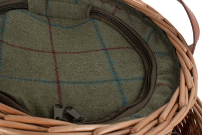 Green Tweed Chilled Garden Party Basket