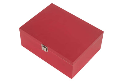 Red Wooden Box 14" Closed