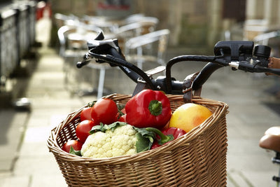 Wicker Bicycle Basket Example